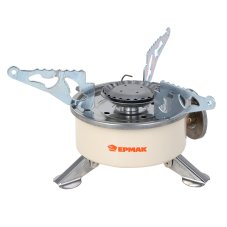 Плитка газовая, портативная, круглая, 10,5х11,5х8,5 см ЕРМАК